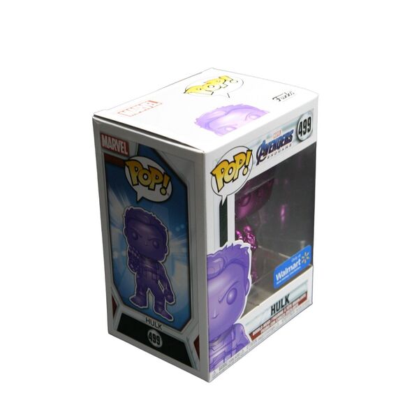 Funko POP! Marvel Avengers Endgame Purple Chrome Hulk #499 Walmart Exclusive - Picture 6 of 11
